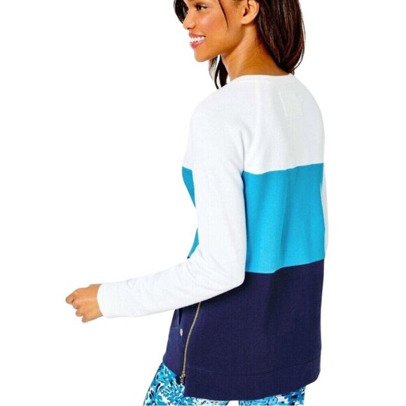 Lilly Pulitzer NWT Beach Comber Pullover Low Tide Navy Luxletic Size XXL - Picture 5 of 14